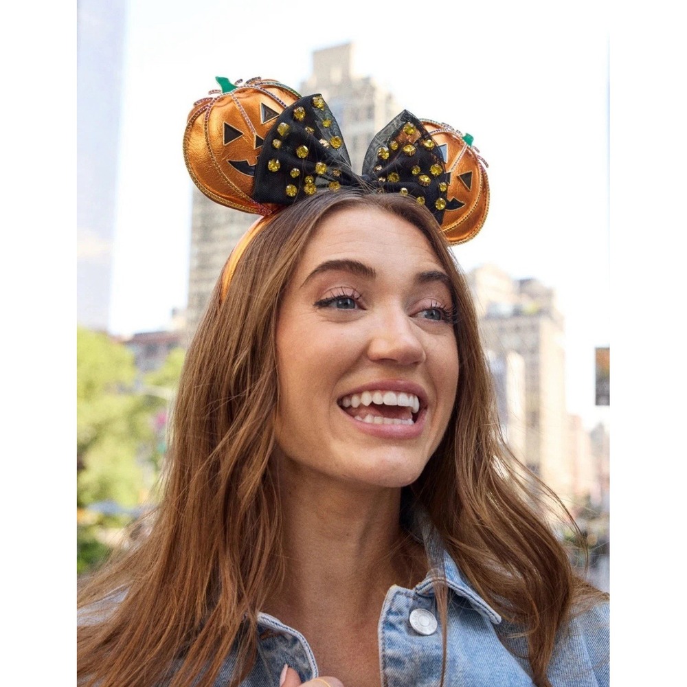 Disney Baublebar Minnie Mouse Pumpkin Ears Headband NWT